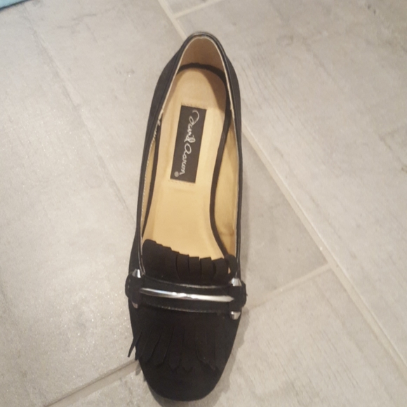 David Aaron black suede heels - Picture 2 of 4